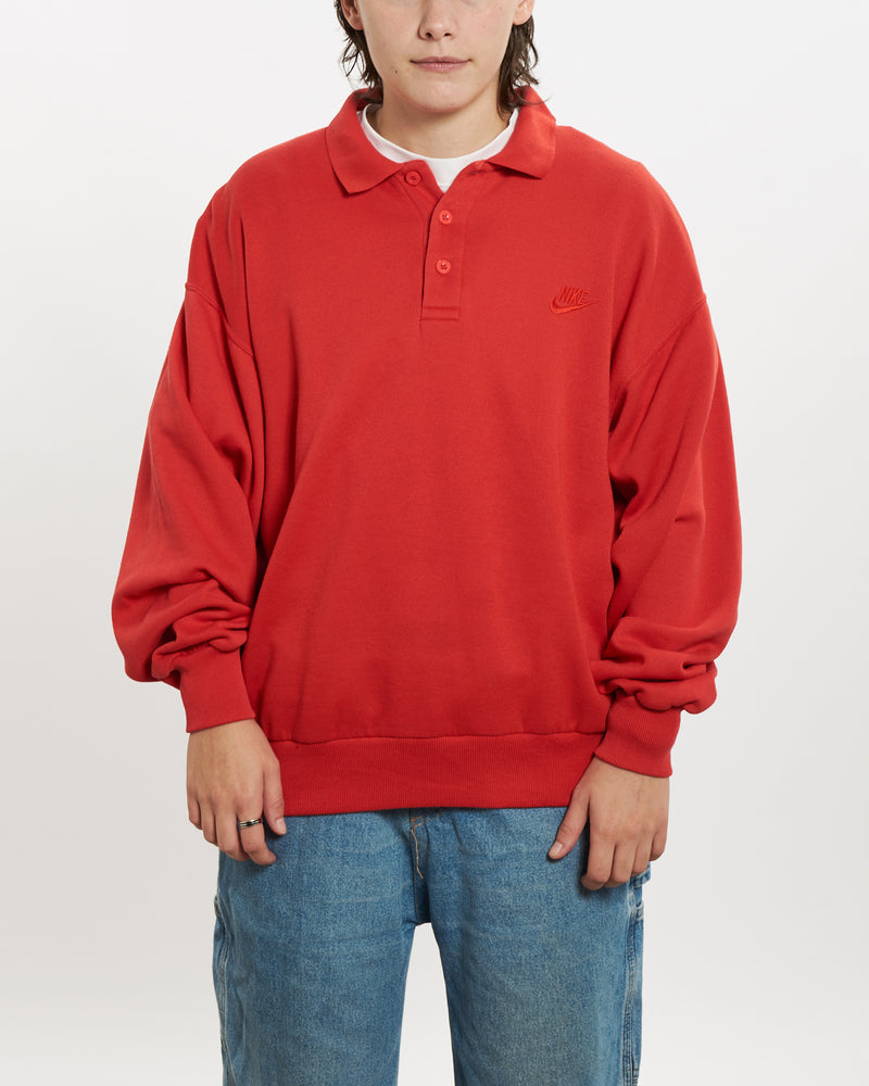 Vintage 80s Nike Collared Sweatshirt <br>S , The Real Deal , newtown, sydney, australia, thrift store, opshop, preloved, secondhand, sustainable, retro, antique, 70s, 80s, 90s, 2000s, 00s, fashion, clothing, streetwear, trendy, garment, style, boutique, store, shop, archive, sale, cheap, best, top