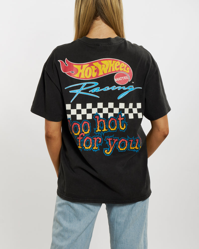 Vintage 90s Hot Wheels Racing Tee <br>M , The Real Deal , newtown, sydney, australia, thrift store, opshop, preloved, secondhand, sustainable, retro, antique, 70s, 80s, 90s, 2000s, 00s, fashion, clothing, streetwear, trendy, garment, style, boutique, store, shop, archive, sale, cheap, best, top