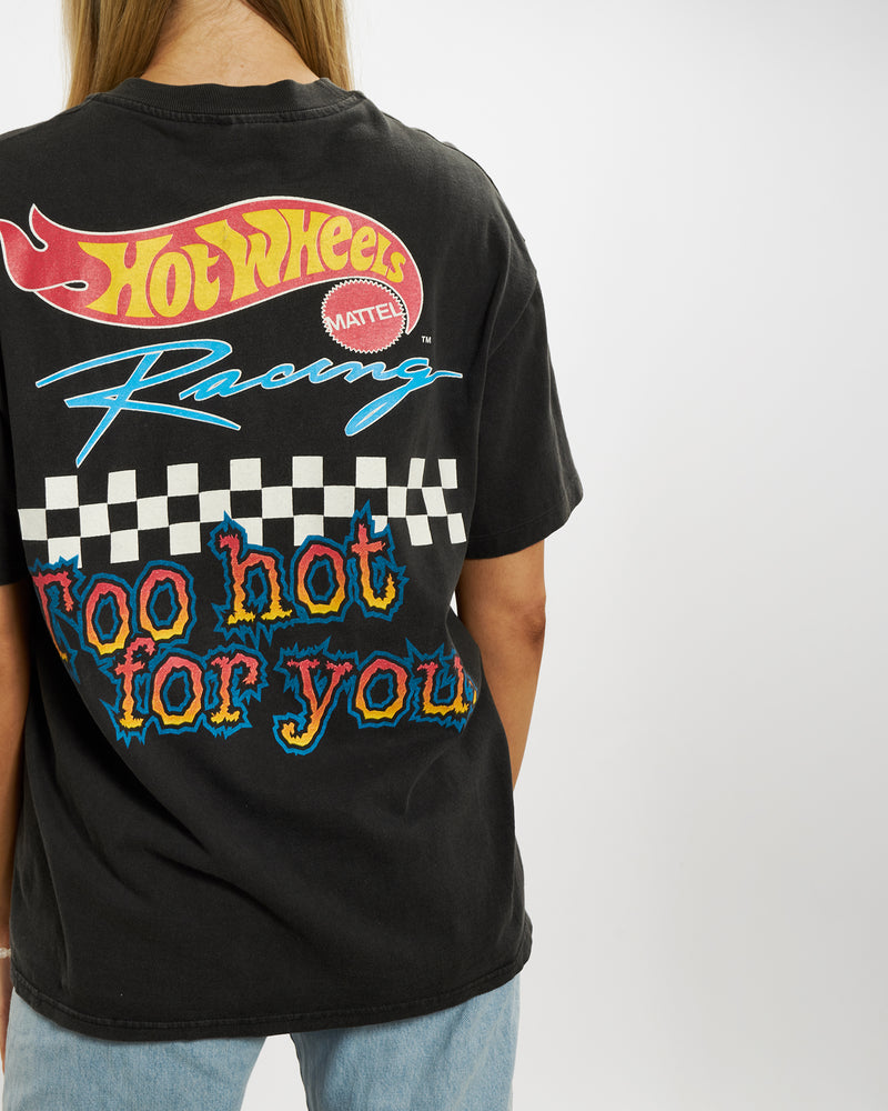 Vintage 90s Hot Wheels Racing Tee <br>M , The Real Deal , newtown, sydney, australia, thrift store, opshop, preloved, secondhand, sustainable, retro, antique, 70s, 80s, 90s, 2000s, 00s, fashion, clothing, streetwear, trendy, garment, style, boutique, store, shop, archive, sale, cheap, best, top
