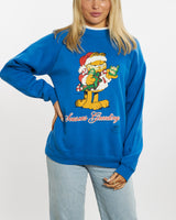Vintage 80s Garfield 'Seasons Greedings' Sweatshirt <br>M , The Real Deal , newtown, sydney, australia, thrift store, opshop, preloved, secondhand, sustainable, retro, antique, 70s, 80s, 90s, 2000s, 00s, fashion, clothing, streetwear, trendy, garment, style, boutique, store, shop, archive, sale, cheap, best, top
