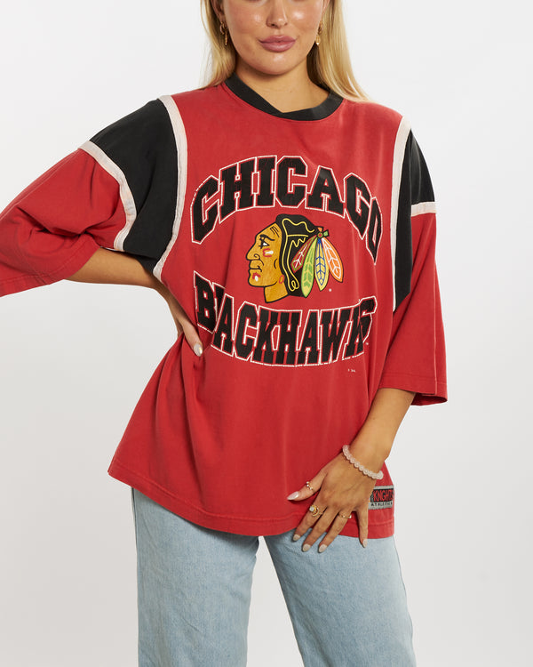 90s NHL Chicago Blackhawks Jersey <br>M