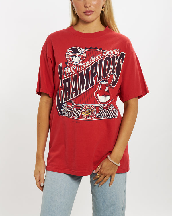 1997 MLB Cleveland Indians Tee <br>M