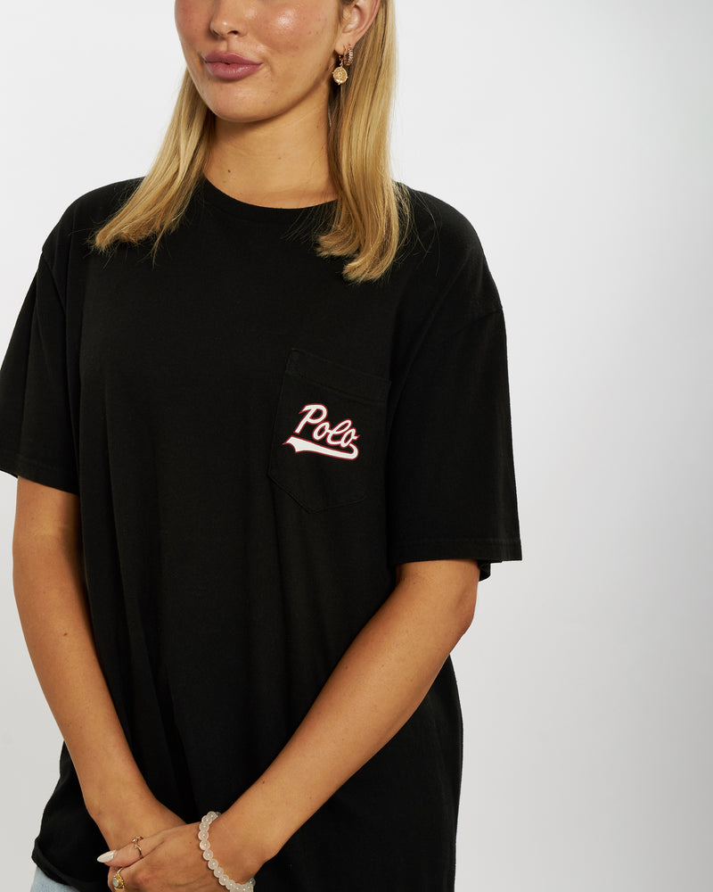 Vintage 90s Polo Sport Ralph Lauren Pocket Tee <br>M , The Real Deal , newtown, sydney, australia, thrift store, opshop, preloved, secondhand, sustainable, retro, antique, 70s, 80s, 90s, 2000s, 00s, fashion, clothing, streetwear, trendy, garment, style, boutique, store, shop, archive, sale, cheap, best, top