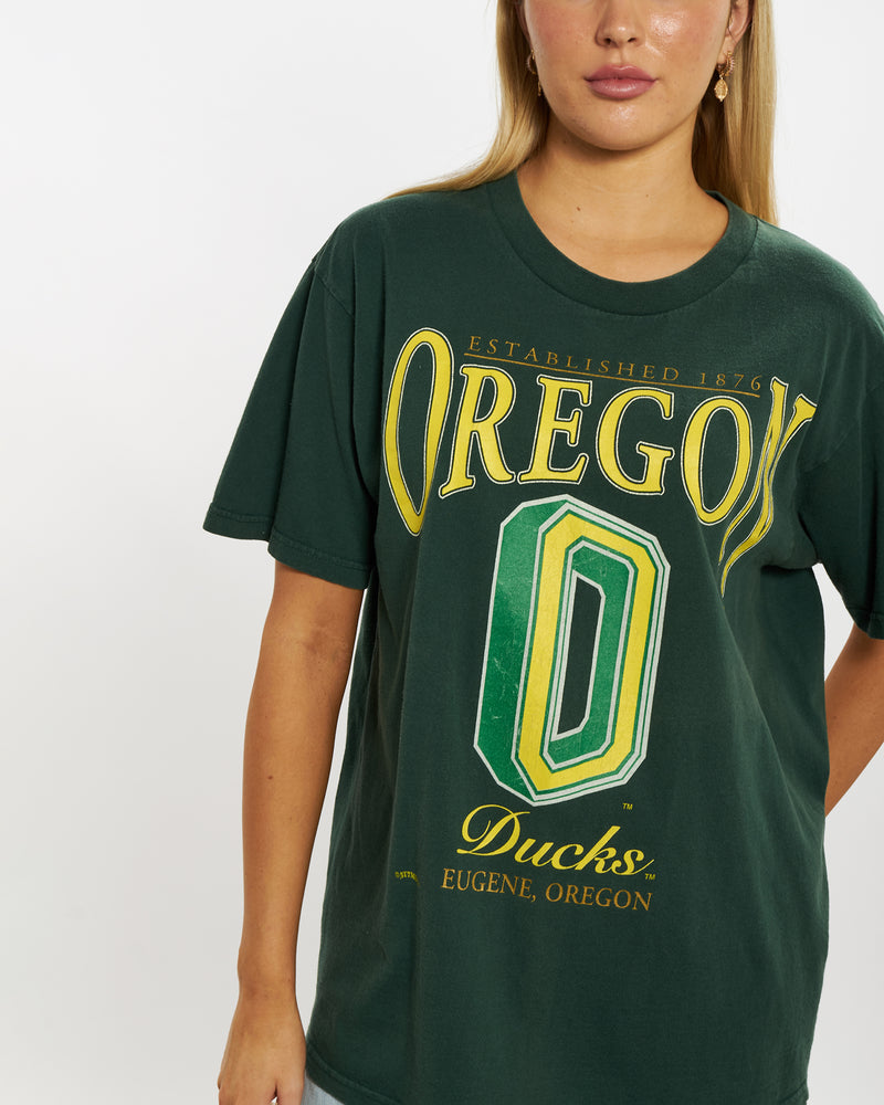 Vintage 90s NCAA University of Oregon Ducks Tee <br>M , The Real Deal , newtown, sydney, australia, thrift store, opshop, preloved, secondhand, sustainable, retro, antique, 70s, 80s, 90s, 2000s, 00s, fashion, clothing, streetwear, trendy, garment, style, boutique, store, shop, archive, sale, cheap, best, top