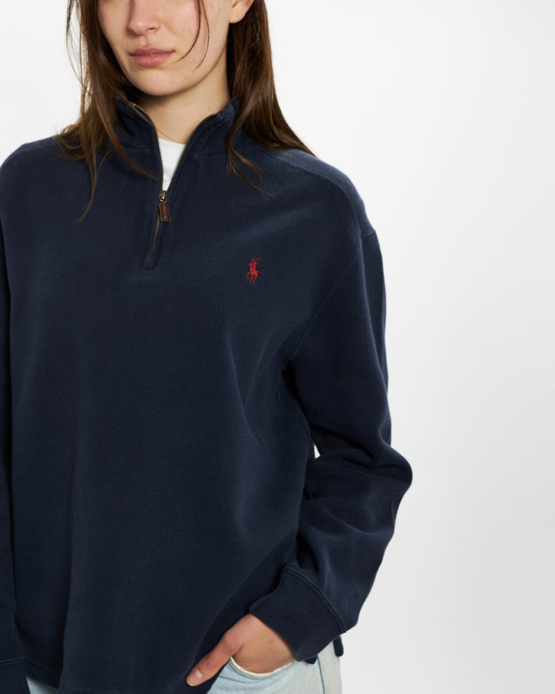 Vintage 90s Polo Ralph Lauren Quarter Zip Sweater <br>M , The Real Deal , newtown, sydney, australia, thrift store, opshop, preloved, secondhand, sustainable, retro, antique, 70s, 80s, 90s, 2000s, 00s, fashion, clothing, streetwear, trendy, garment, style, boutique, store, shop, archive, sale, cheap, best, top