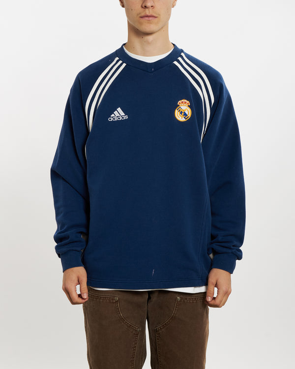 90s Adidas Real Madrid CF Sweatshirt <br>L