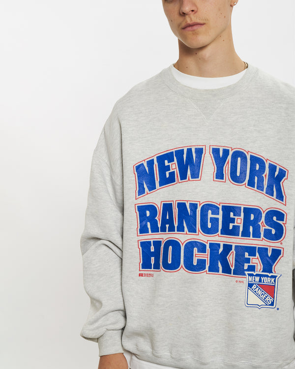 90s NHL New York Rangers Sweatshirt <br>L