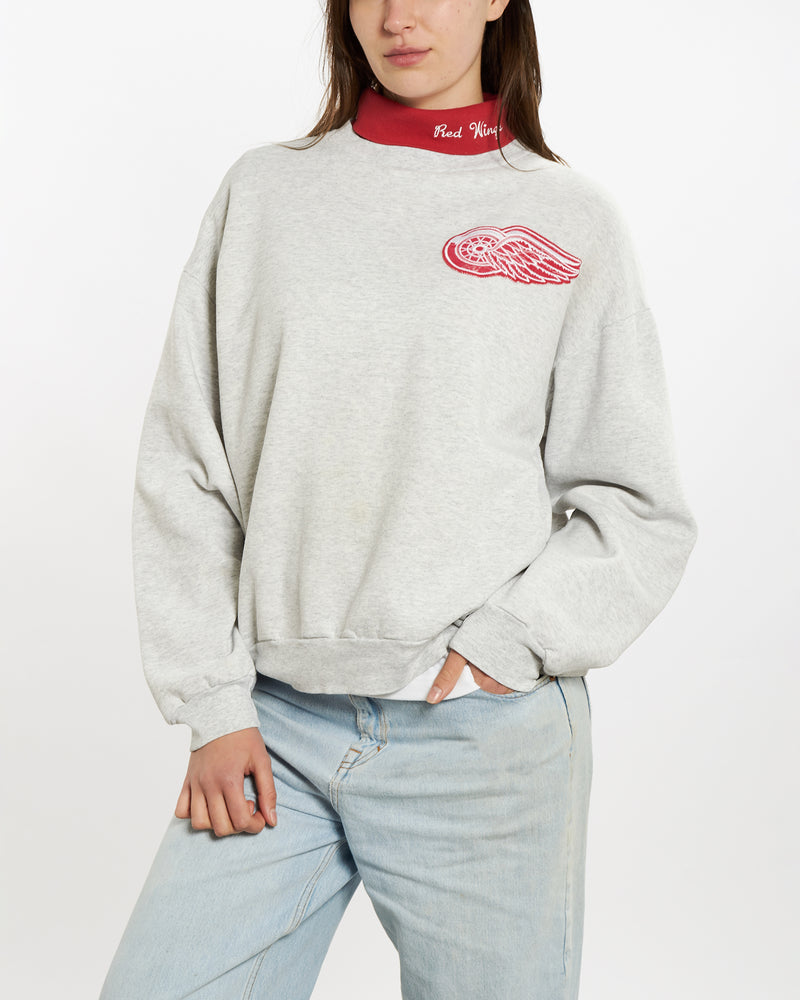 Vintage 90s NHL Detroit Red Wings Turtleneck Sweatshirt <br>M , The Real Deal , newtown, sydney, australia, thrift store, opshop, preloved, secondhand, sustainable, retro, antique, 70s, 80s, 90s, 2000s, 00s, fashion, clothing, streetwear, trendy, garment, style, boutique, store, shop, archive, sale, cheap, best, top