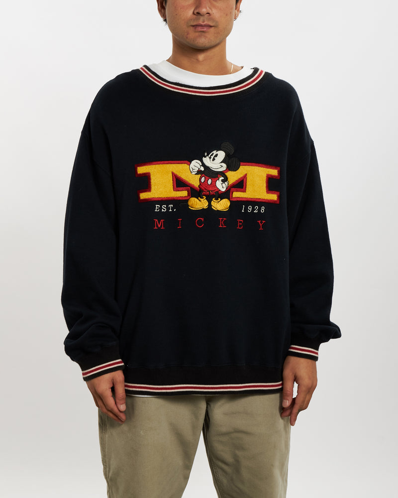 90s Disney Mickey Mouse Sweatshirt <br>L