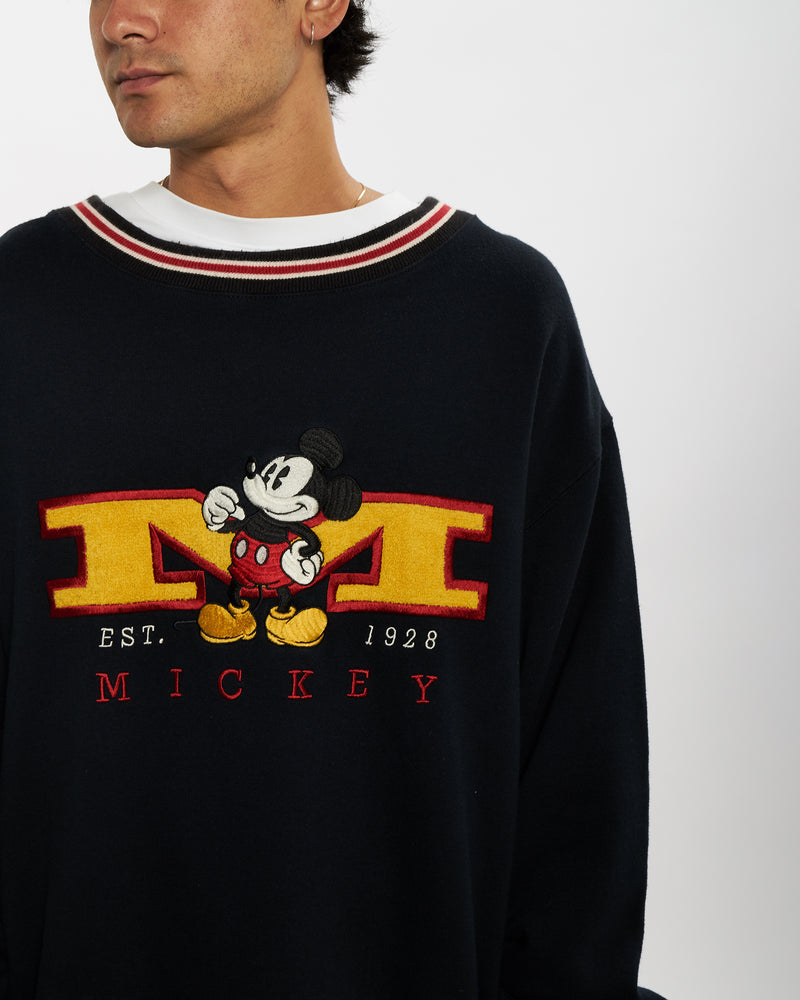 90s Disney Mickey Mouse Sweatshirt <br>L