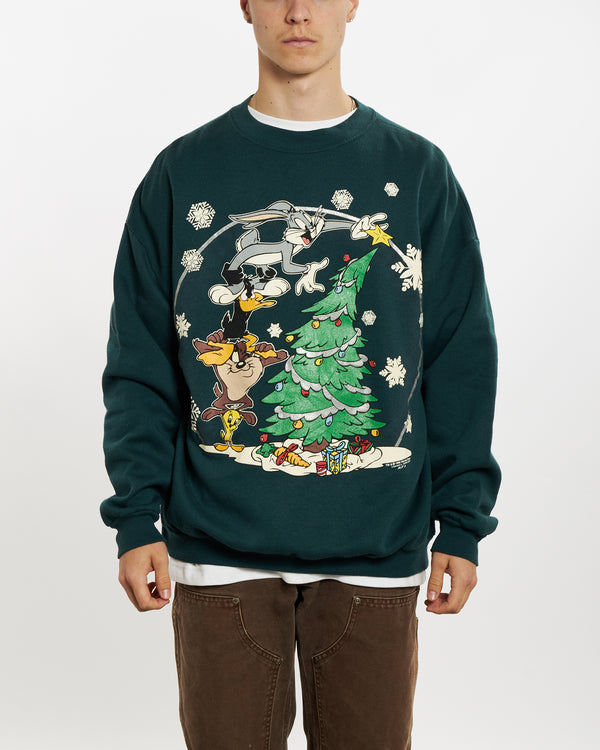 1996 Looney Tunes Christmas Sweatshirt <br>L