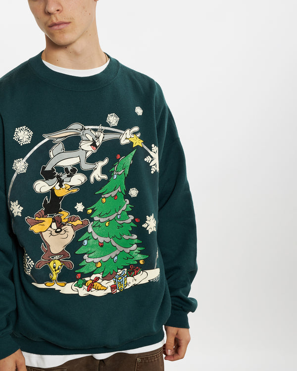 1996 Looney Tunes Christmas Sweatshirt <br>L