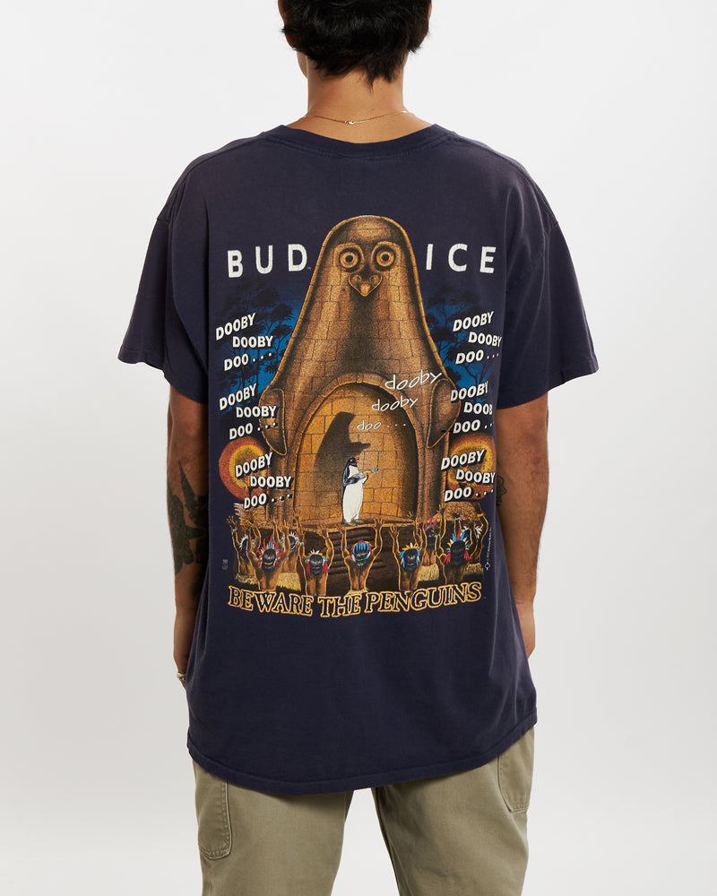 Vintage 1997 Bud Ice Tee <br>L , The Real Deal , newtown, sydney, australia, thrift store, opshop, preloved, secondhand, sustainable, retro, antique, 70s, 80s, 90s, 2000s, 00s, fashion, clothing, streetwear, trendy, garment, style, boutique, store, shop, archive, sale, cheap, best, top