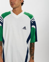 Vintage 90s Adidas Tee <br>L , The Real Deal , newtown, sydney, australia, thrift store, opshop, preloved, secondhand, sustainable, retro, antique, 70s, 80s, 90s, 2000s, 00s, fashion, clothing, streetwear, trendy, garment, style, boutique, store, shop, archive, sale, cheap, best, top