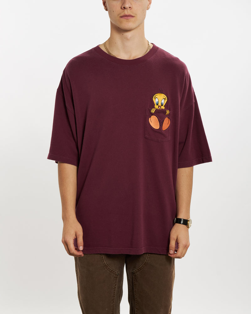 Vintage 1999 Looney Tunes Tweety Bird Tee <br>L , The Real Deal , newtown, sydney, australia, thrift store, opshop, preloved, secondhand, sustainable, retro, antique, 70s, 80s, 90s, 2000s, 00s, fashion, clothing, streetwear, trendy, garment, style, boutique, store, shop, archive, sale, cheap, best, top