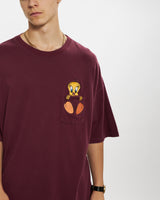 Vintage 1999 Looney Tunes Tweety Bird Tee <br>L , The Real Deal , newtown, sydney, australia, thrift store, opshop, preloved, secondhand, sustainable, retro, antique, 70s, 80s, 90s, 2000s, 00s, fashion, clothing, streetwear, trendy, garment, style, boutique, store, shop, archive, sale, cheap, best, top