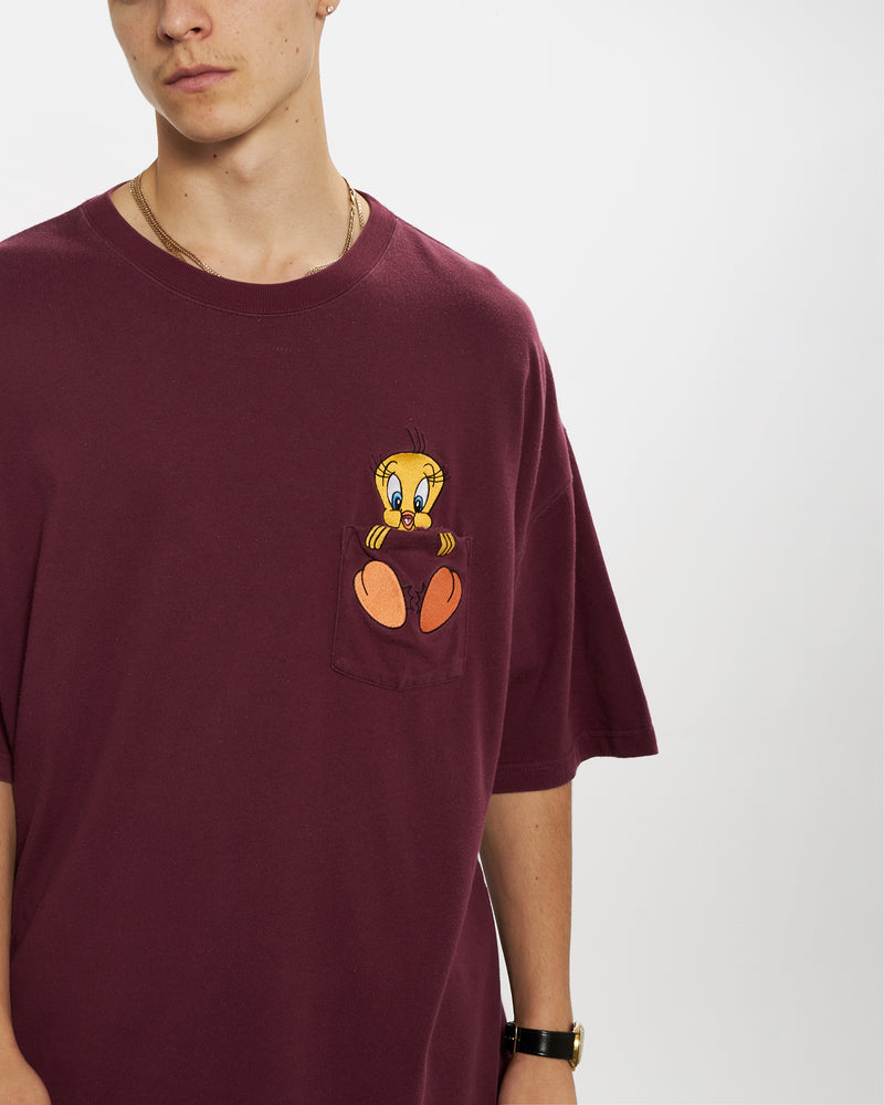 Vintage 1999 Looney Tunes Tweety Bird Tee <br>L , The Real Deal , newtown, sydney, australia, thrift store, opshop, preloved, secondhand, sustainable, retro, antique, 70s, 80s, 90s, 2000s, 00s, fashion, clothing, streetwear, trendy, garment, style, boutique, store, shop, archive, sale, cheap, best, top