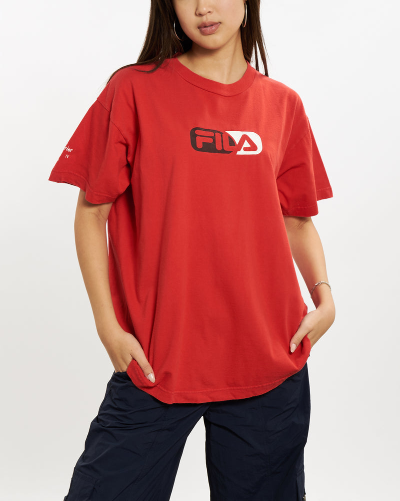 Vintage 1999 Fila Tee <br>S , The Real Deal , newtown, sydney, australia, thrift store, opshop, preloved, secondhand, sustainable, retro, antique, 70s, 80s, 90s, 2000s, 00s, fashion, clothing, streetwear, trendy, garment, style, boutique, store, shop, archive, sale, cheap, best, top