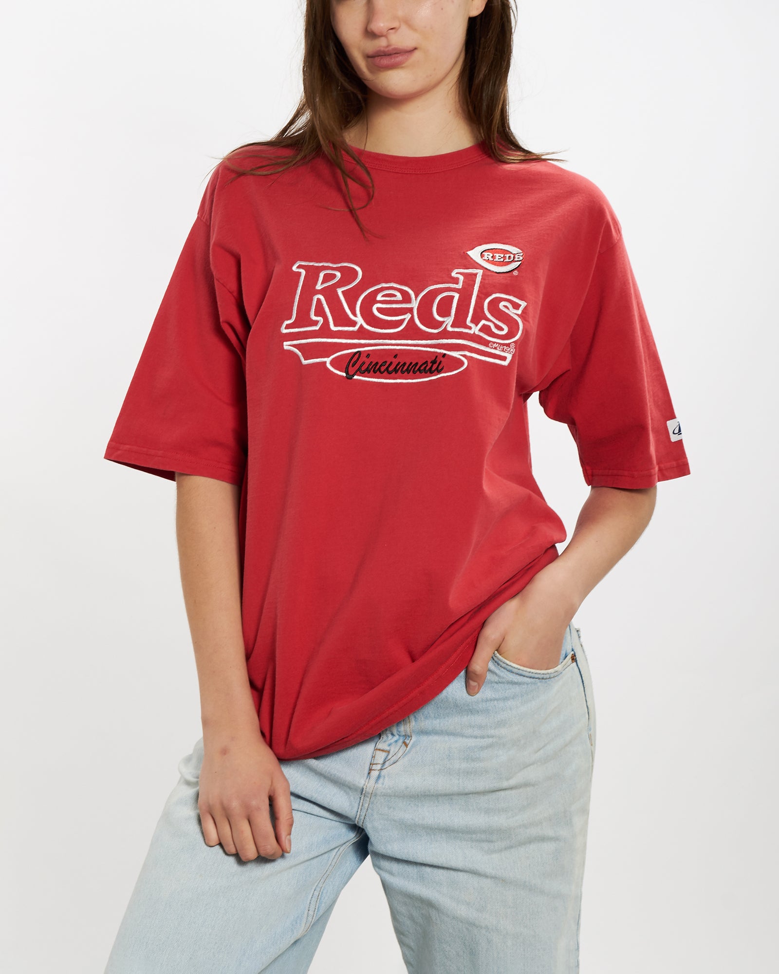 Vintage 1999 MLB Cincinnati Reds Tee L