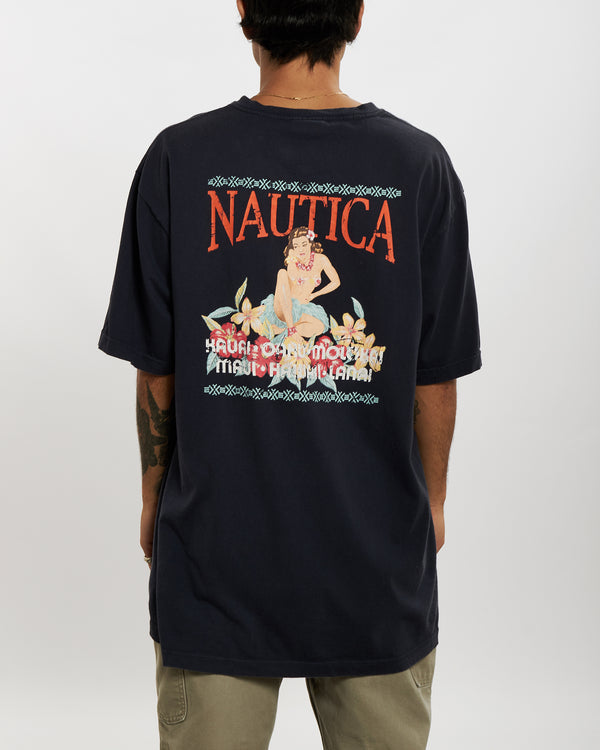 Vintage Nautica Pocket Tee <br>L