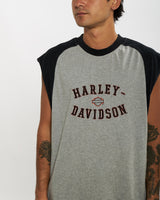 Vintage Harley Davidson Tank <br>L , The Real Deal , newtown, sydney, australia, thrift store, opshop, preloved, secondhand, sustainable, retro, antique, 70s, 80s, 90s, 2000s, 00s, fashion, clothing, streetwear, trendy, garment, style, boutique, store, shop, archive, sale, cheap, best, top