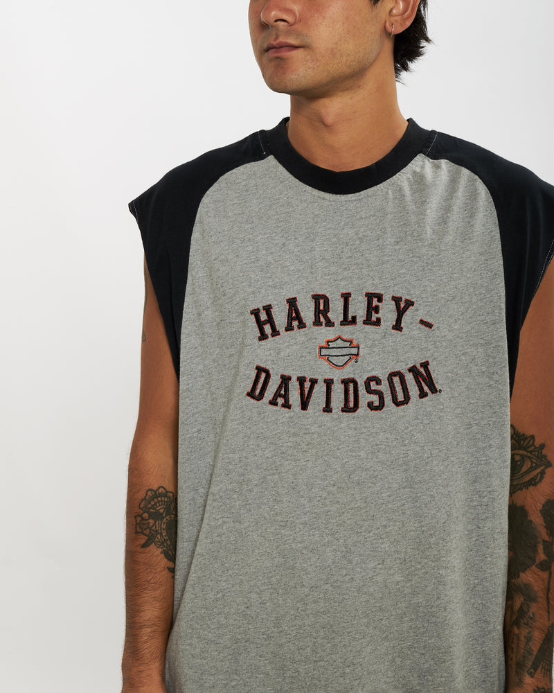 Vintage Harley Davidson Tank <br>L , The Real Deal , newtown, sydney, australia, thrift store, opshop, preloved, secondhand, sustainable, retro, antique, 70s, 80s, 90s, 2000s, 00s, fashion, clothing, streetwear, trendy, garment, style, boutique, store, shop, archive, sale, cheap, best, top