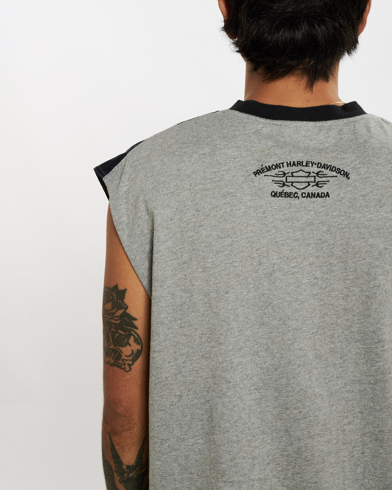 Vintage Harley Davidson Tank <br>L , The Real Deal , newtown, sydney, australia, thrift store, opshop, preloved, secondhand, sustainable, retro, antique, 70s, 80s, 90s, 2000s, 00s, fashion, clothing, streetwear, trendy, garment, style, boutique, store, shop, archive, sale, cheap, best, top