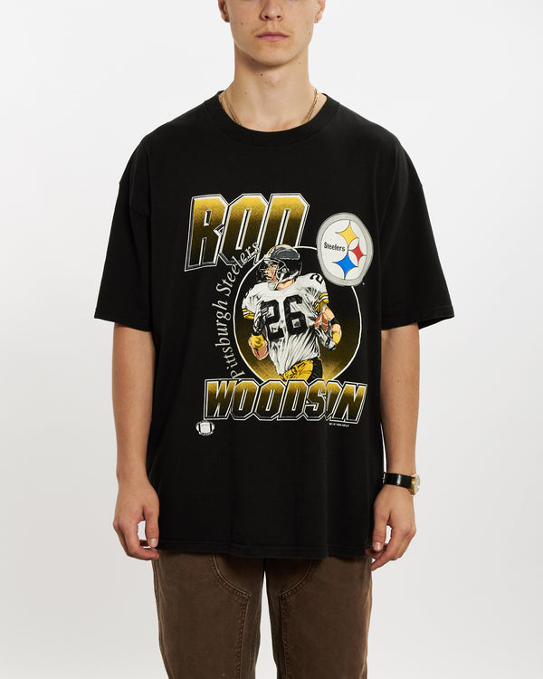 Vintage 1994 NFL Pittsburgh Steelers Tee <br>L , The Real Deal , newtown, sydney, australia, thrift store, opshop, preloved, secondhand, sustainable, retro, antique, 70s, 80s, 90s, 2000s, 00s, fashion, clothing, streetwear, trendy, garment, style, boutique, store, shop, archive, sale, cheap, best, top