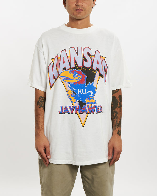 90s NCAA Kansas Jayhawks Tee <br>L