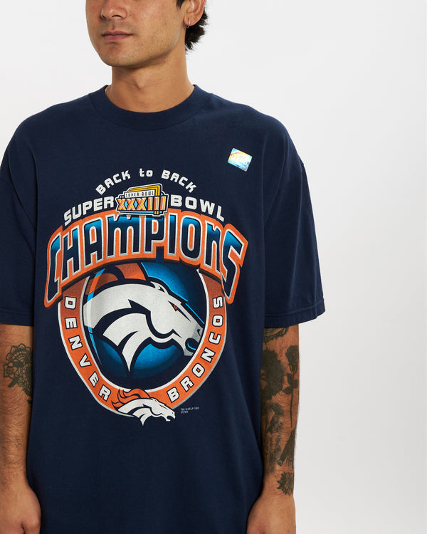 Vintage 1998 Deadstock NFL Denver Broncos Tee <br>L , The Real Deal , newtown, sydney, australia, thrift store, opshop, preloved, secondhand, sustainable, retro, antique, 70s, 80s, 90s, 2000s, 00s, fashion, clothing, streetwear, trendy, garment, style, boutique, store, shop, archive, sale, cheap, best, top