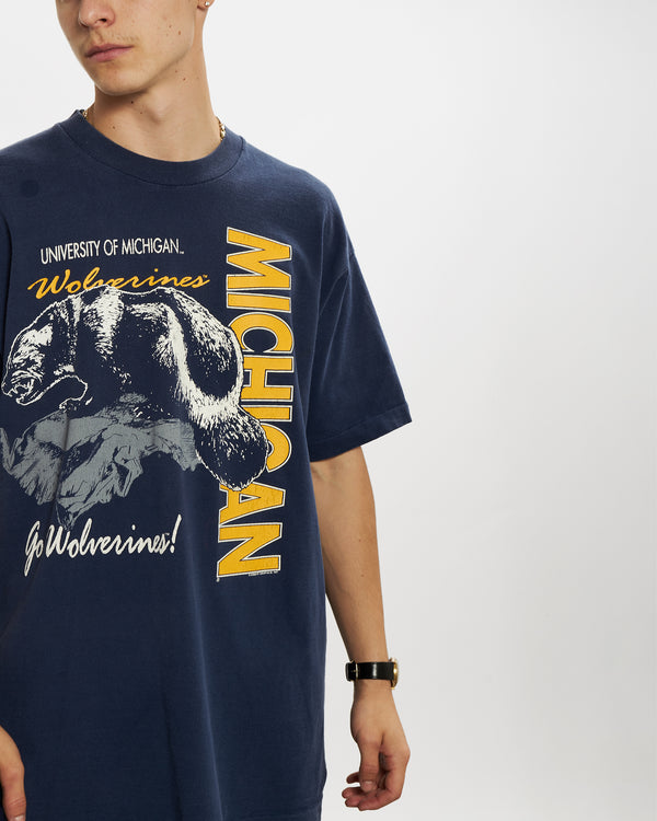 90s NCAA University of Michigan Wolverines Tee <br>L