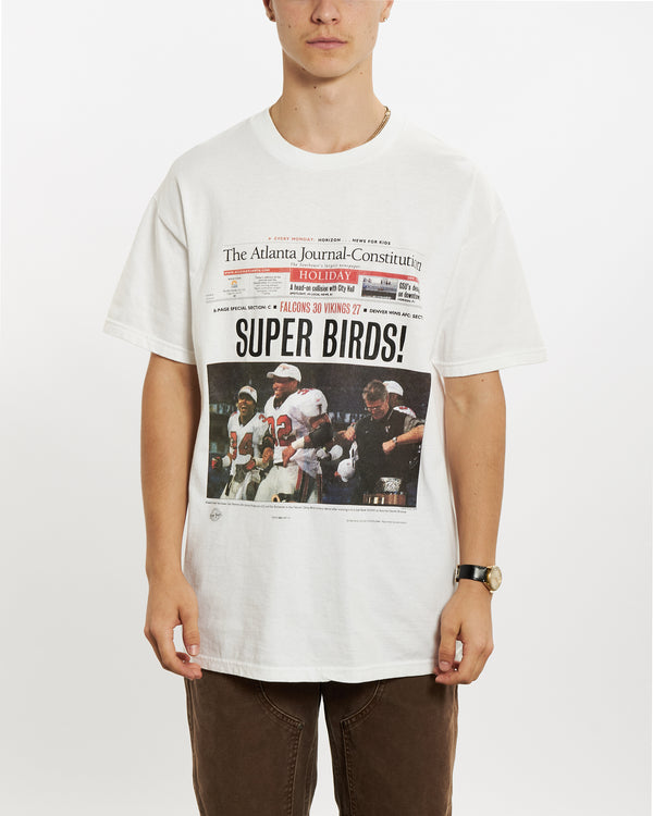 1999 NFL Falcons v Vikings Front Page Tee <br>L