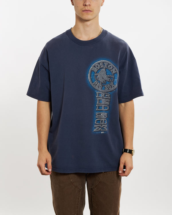 Vintage 1997 MLB Boston Red Sox Tee <br>L , The Real Deal , newtown, sydney, australia, thrift store, opshop, preloved, secondhand, sustainable, retro, antique, 70s, 80s, 90s, 2000s, 00s, fashion, clothing, streetwear, trendy, garment, style, boutique, store, shop, archive, sale, cheap, best, top