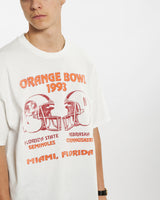 1993 NCAA Seminoles v Cornhuskers Orange Bowl Tee <br>L