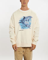 Vintage 90s Dolphin Wildlife Sweatshirt <br>XXL , The Real Deal , newtown, sydney, australia, thrift store, opshop, preloved, secondhand, sustainable, retro, antique, 70s, 80s, 90s, 2000s, 00s, fashion, clothing, streetwear, trendy, garment, style, boutique, store, shop, archive, sale, cheap, best, top