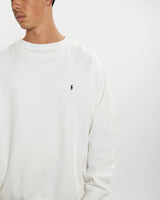 Vintage 90s Polo Ralph Lauren Sweatshirt <br>XXL , The Real Deal , newtown, sydney, australia, thrift store, opshop, preloved, secondhand, sustainable, retro, antique, 70s, 80s, 90s, 2000s, 00s, fashion, clothing, streetwear, trendy, garment, style, boutique, store, shop, archive, sale, cheap, best, top