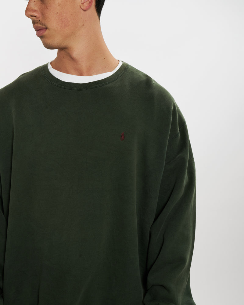 Vintage 90s Polo Ralph Lauren Sweatshirt <br>XXL , The Real Deal , newtown, sydney, australia, thrift store, opshop, preloved, secondhand, sustainable, retro, antique, 70s, 80s, 90s, 2000s, 00s, fashion, clothing, streetwear, trendy, garment, style, boutique, store, shop, archive, sale, cheap, best, top