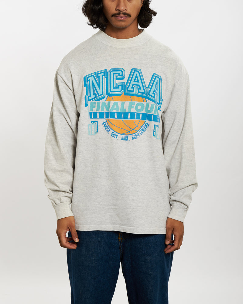 Vintage 1991 NCAA 'Final Four' Basketball Long Sleeve Tee <br>L , The Real Deal , newtown, sydney, australia, thrift store, opshop, preloved, secondhand, sustainable, retro, antique, 70s, 80s, 90s, 2000s, 00s, fashion, clothing, streetwear, trendy, garment, style, boutique, store, shop, archive, sale, cheap, best, top