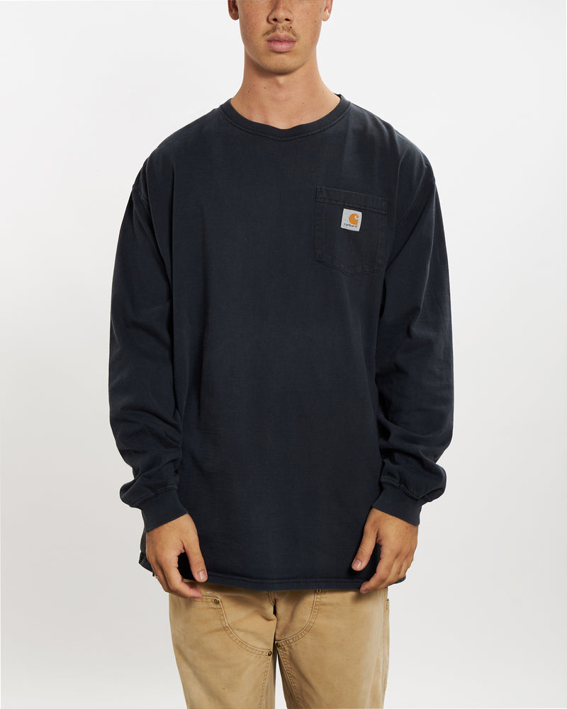 90s Carhartt Long Sleeve Pocket Tee <br>XXL