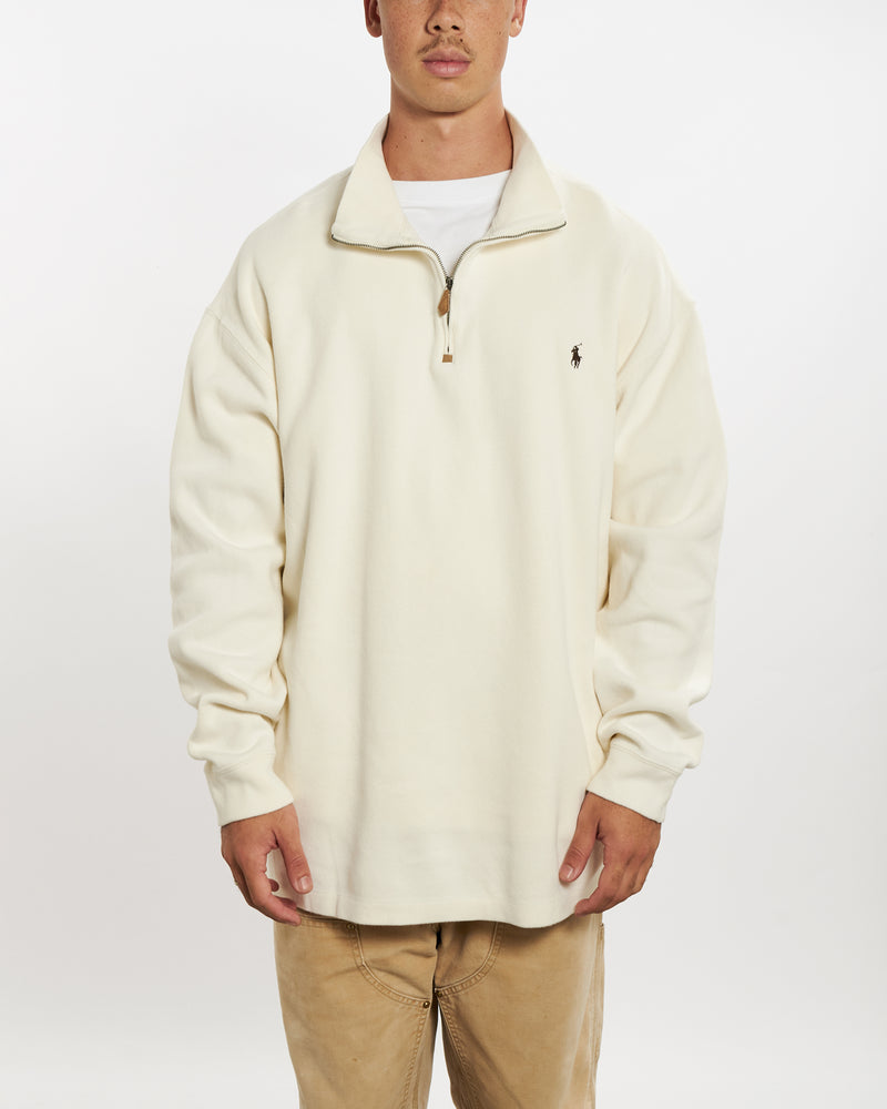 Vintage 90s Polo Ralph Lauren Quarter Zip Sweater <br>XXL , The Real Deal , newtown, sydney, australia, thrift store, opshop, preloved, secondhand, sustainable, retro, antique, 70s, 80s, 90s, 2000s, 00s, fashion, clothing, streetwear, trendy, garment, style, boutique, store, shop, archive, sale, cheap, best, top