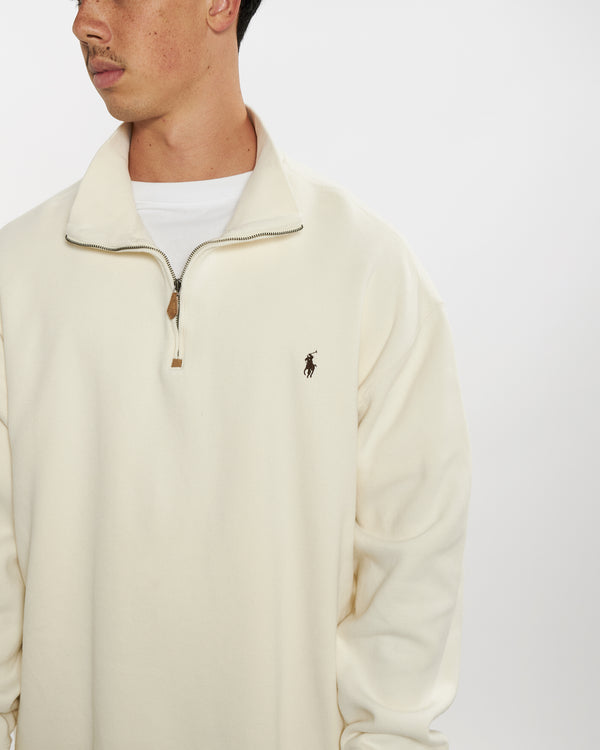 90s Polo Ralph Lauren Quarter Zip Sweater <br>XXL