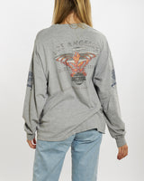 Vintage Harley Davidson Long Sleeve Tee <br>M , The Real Deal , newtown, sydney, australia, thrift store, opshop, preloved, secondhand, sustainable, retro, antique, 70s, 80s, 90s, 2000s, 00s, fashion, clothing, streetwear, trendy, garment, style, boutique, store, shop, archive, sale, cheap, best, top