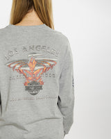Vintage Harley Davidson Long Sleeve Tee <br>M , The Real Deal , newtown, sydney, australia, thrift store, opshop, preloved, secondhand, sustainable, retro, antique, 70s, 80s, 90s, 2000s, 00s, fashion, clothing, streetwear, trendy, garment, style, boutique, store, shop, archive, sale, cheap, best, top
