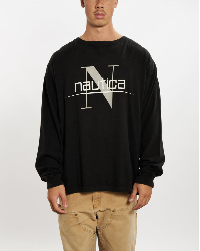 Vintage 90s Nautica Long Sleeve Tee <br>XL , The Real Deal , newtown, sydney, australia, thrift store, opshop, preloved, secondhand, sustainable, retro, antique, 70s, 80s, 90s, 2000s, 00s, fashion, clothing, streetwear, trendy, garment, style, boutique, store, shop, archive, sale, cheap, best, top