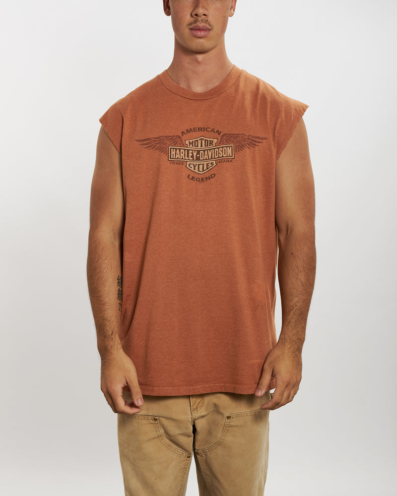 Vintage Harley Davidson Tank <br>XL , The Real Deal , newtown, sydney, australia, thrift store, opshop, preloved, secondhand, sustainable, retro, antique, 70s, 80s, 90s, 2000s, 00s, fashion, clothing, streetwear, trendy, garment, style, boutique, store, shop, archive, sale, cheap, best, top