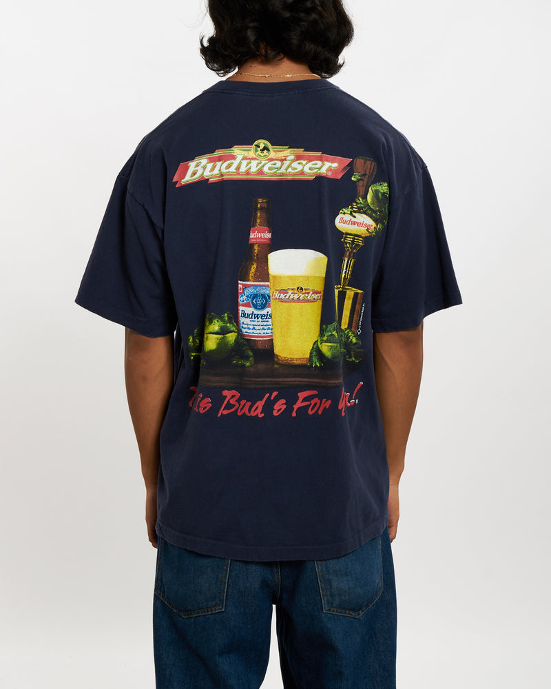 Vintage 1997 Budweiser Tee <br>L , The Real Deal , newtown, sydney, australia, thrift store, opshop, preloved, secondhand, sustainable, retro, antique, 70s, 80s, 90s, 2000s, 00s, fashion, clothing, streetwear, trendy, garment, style, boutique, store, shop, archive, sale, cheap, best, top