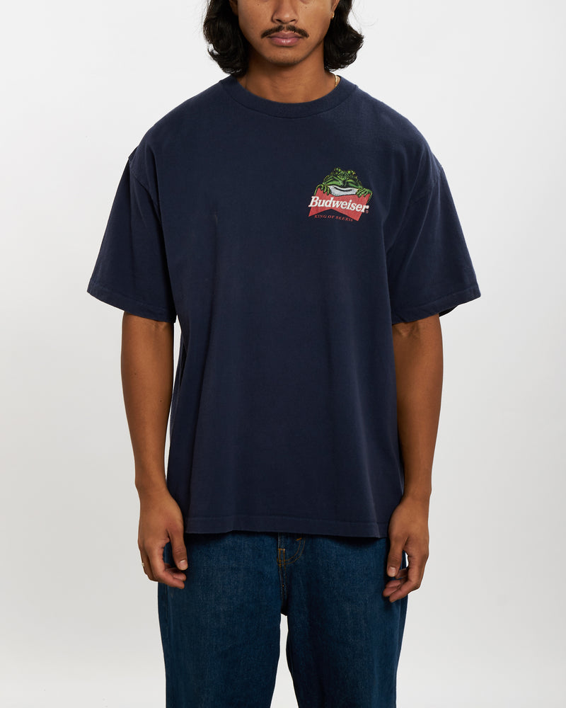 Vintage 1997 Budweiser Tee <br>L , The Real Deal , newtown, sydney, australia, thrift store, opshop, preloved, secondhand, sustainable, retro, antique, 70s, 80s, 90s, 2000s, 00s, fashion, clothing, streetwear, trendy, garment, style, boutique, store, shop, archive, sale, cheap, best, top