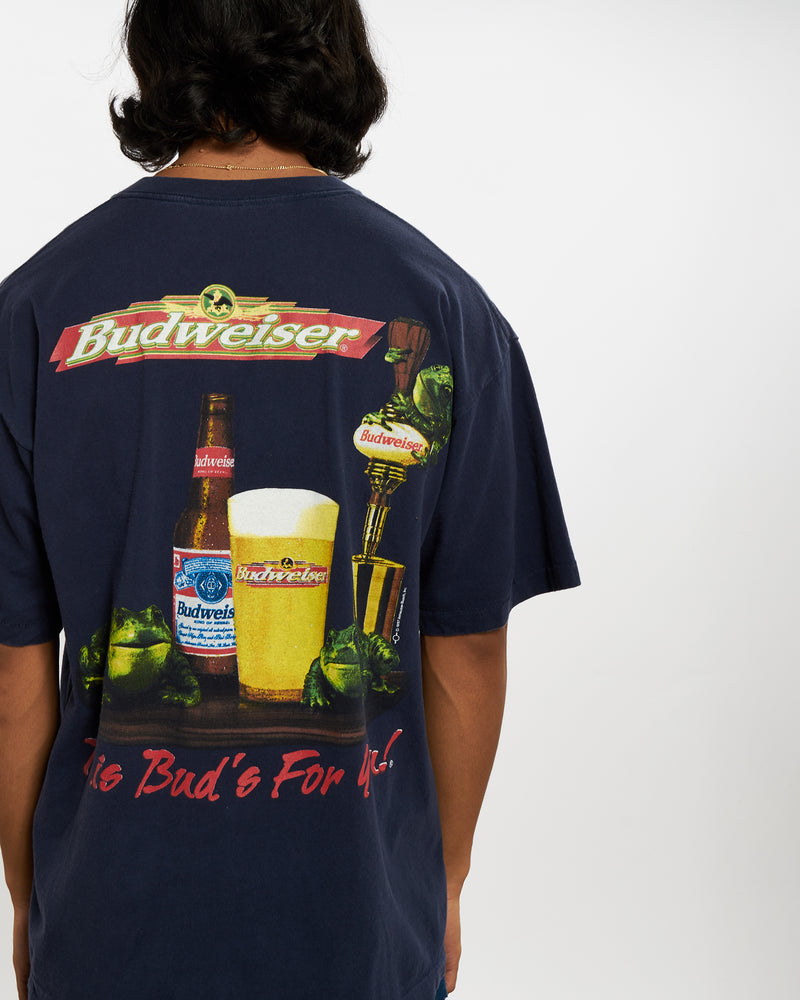 Vintage 1997 Budweiser Tee <br>L , The Real Deal , newtown, sydney, australia, thrift store, opshop, preloved, secondhand, sustainable, retro, antique, 70s, 80s, 90s, 2000s, 00s, fashion, clothing, streetwear, trendy, garment, style, boutique, store, shop, archive, sale, cheap, best, top