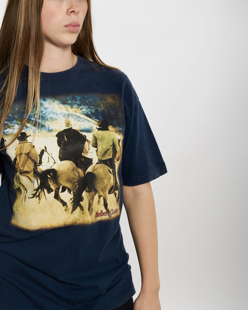 Vintage 90s Marlboro Classics Tee <br>M , The Real Deal , newtown, sydney, australia, thrift store, opshop, preloved, secondhand, sustainable, retro, antique, 70s, 80s, 90s, 2000s, 00s, fashion, clothing, streetwear, trendy, garment, style, boutique, store, shop, archive, sale, cheap, best, top