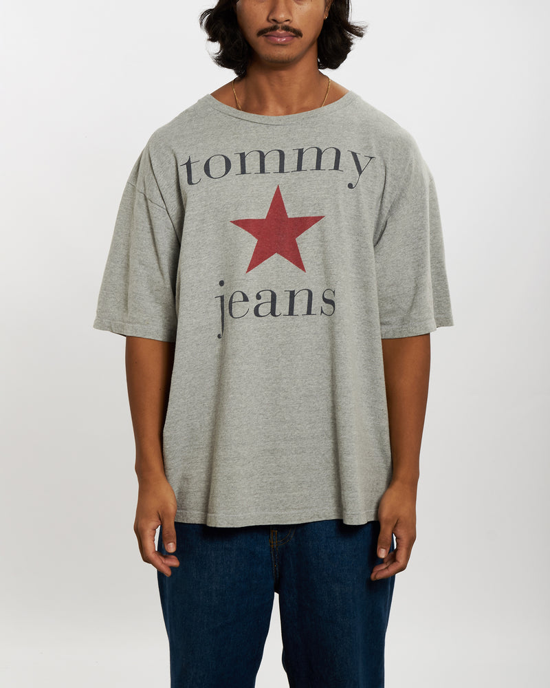 Vintage 90s Tommy Hilfiger Jeans Tee <br>L , The Real Deal , newtown, sydney, australia, thrift store, opshop, preloved, secondhand, sustainable, retro, antique, 70s, 80s, 90s, 2000s, 00s, fashion, clothing, streetwear, trendy, garment, style, boutique, store, shop, archive, sale, cheap, best, top